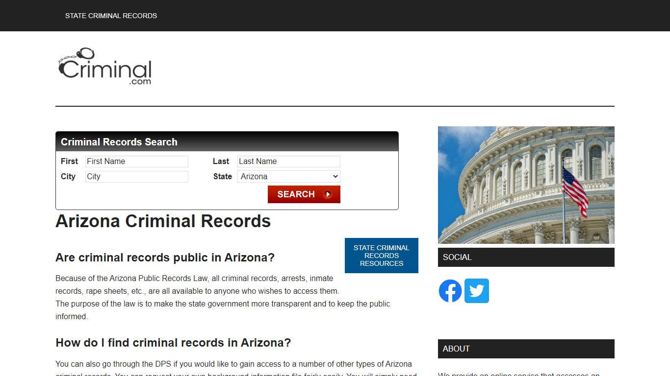 Arizona Criminal Records